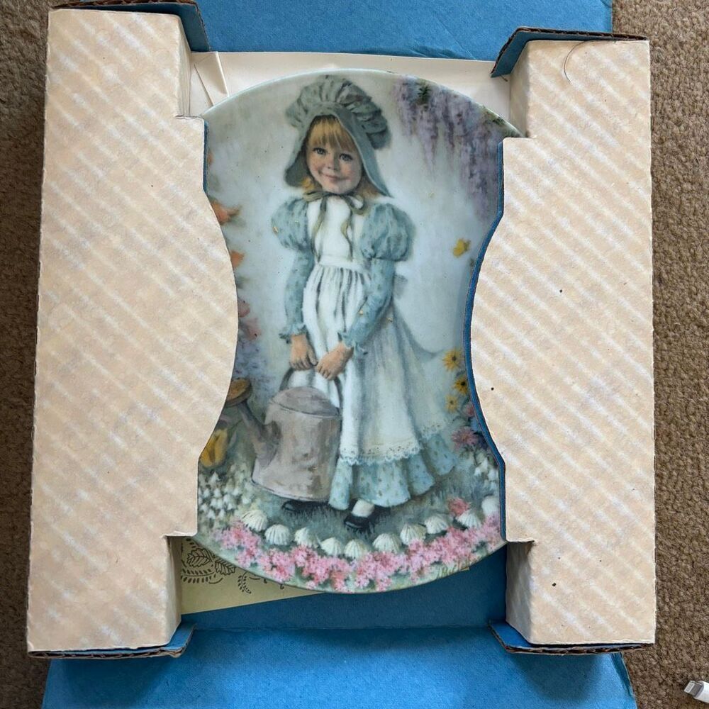 Reco Mother Goose Series Mary, Mary Collectors Plate By John McClelland